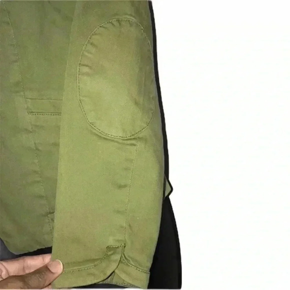 Cartonnier Kittery Jacket Blazer Green Casual Career  Elbow Patch Size 2 - Picture 4 of 6
